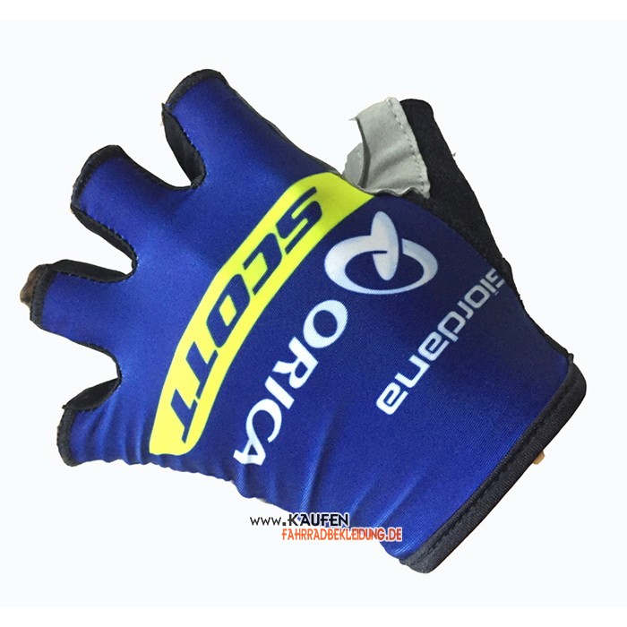 2020 Orica Scott Kurze Handschuhe Blau